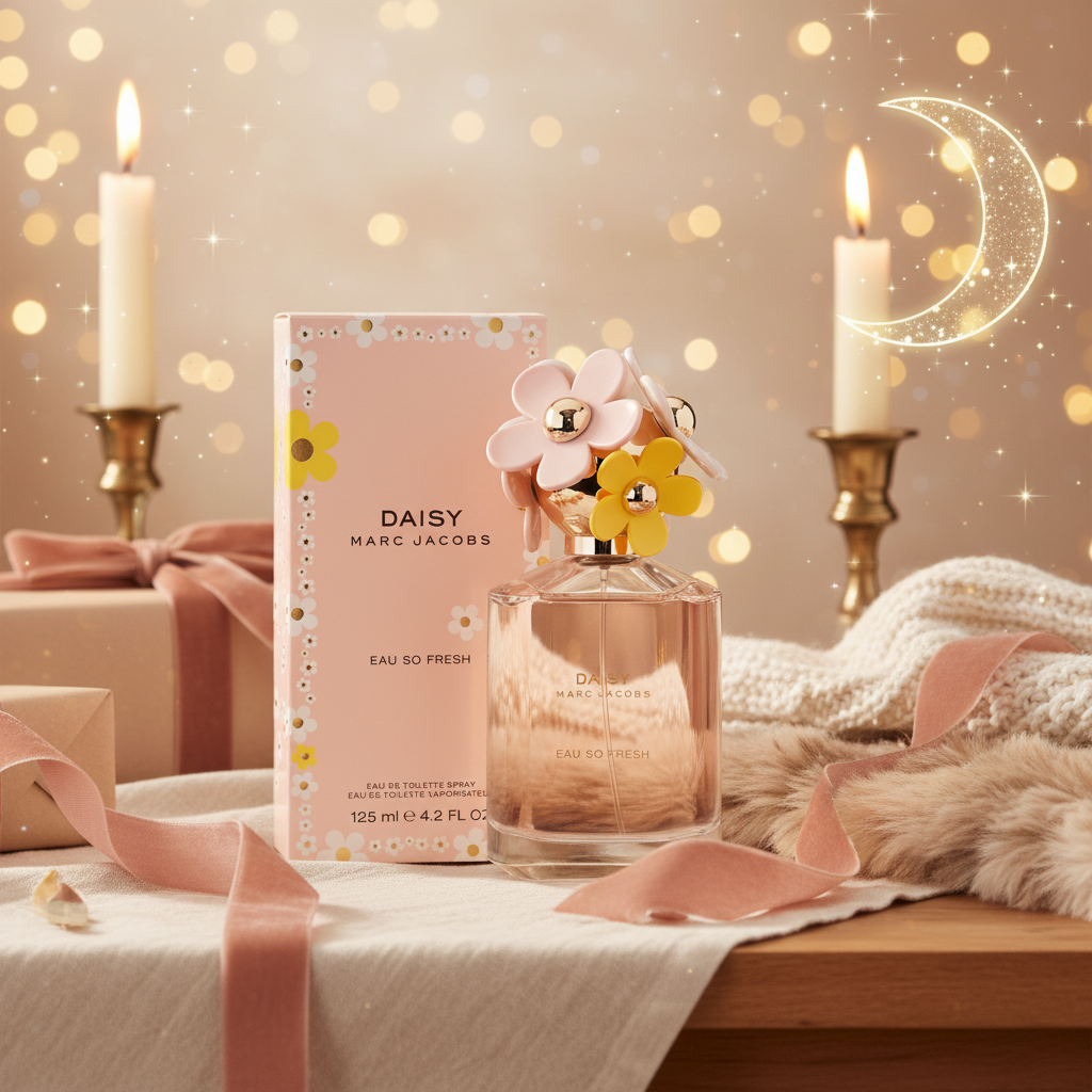 Marc Jacobs Daisy Eau So Fresh Eau de Toilette – 4.2 fl oz (Luxury Floral Perfume for Women)