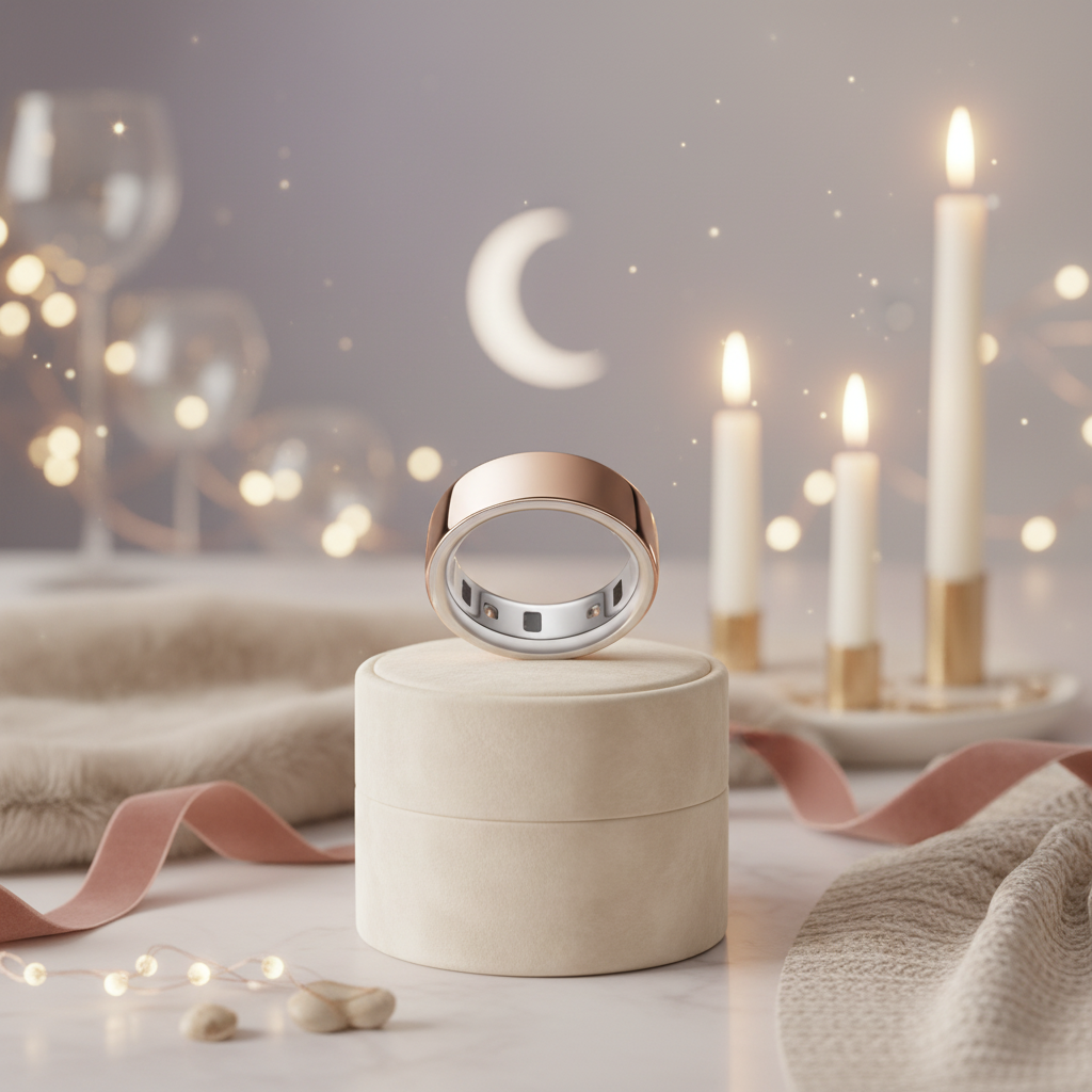 Oura Ring 4 – Smart Titanium Wellness Ring for Sleep, Fitness & Heart Tracking (8-Day Battery)