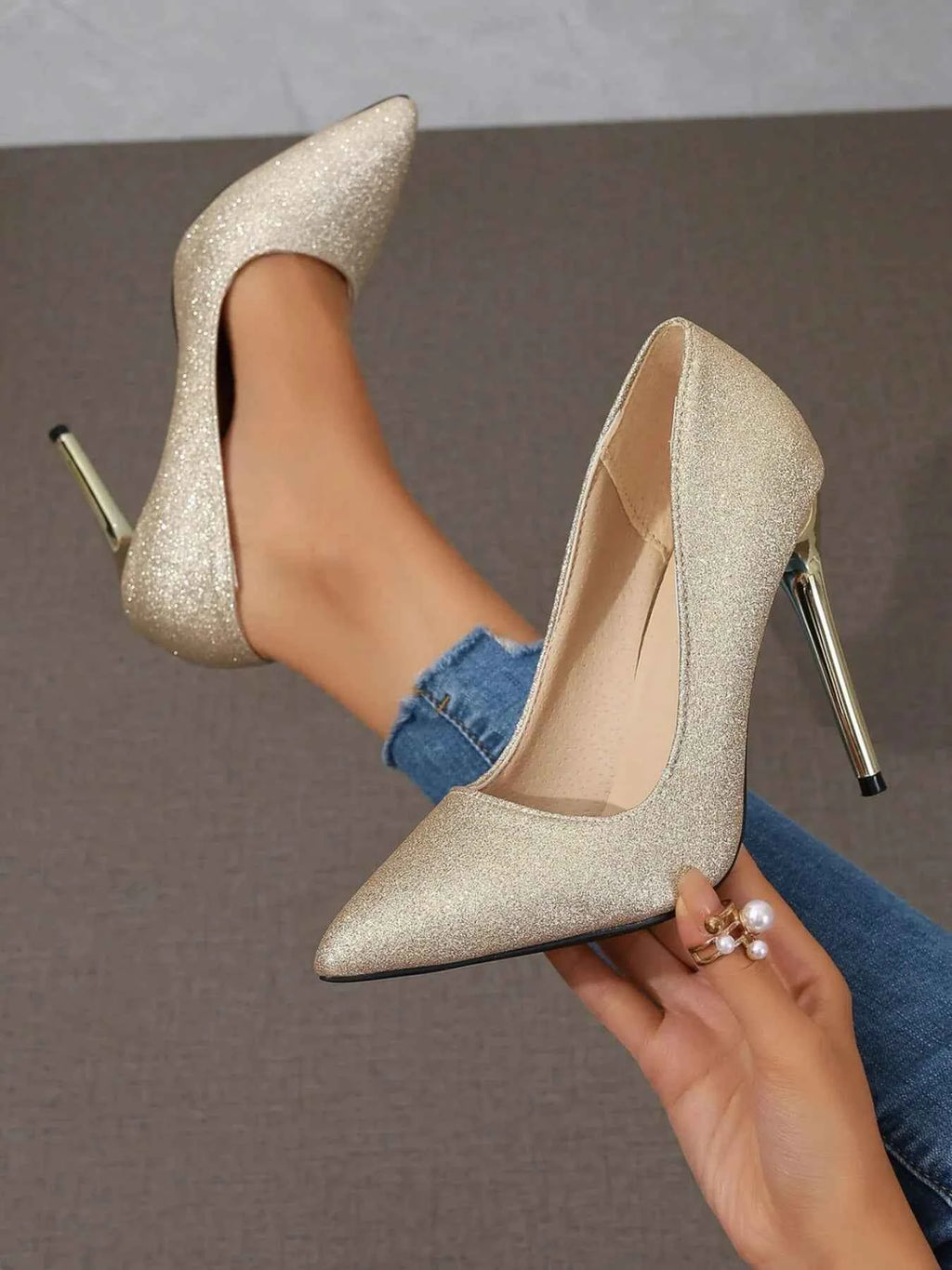 Point Toe Stiletto Pumps