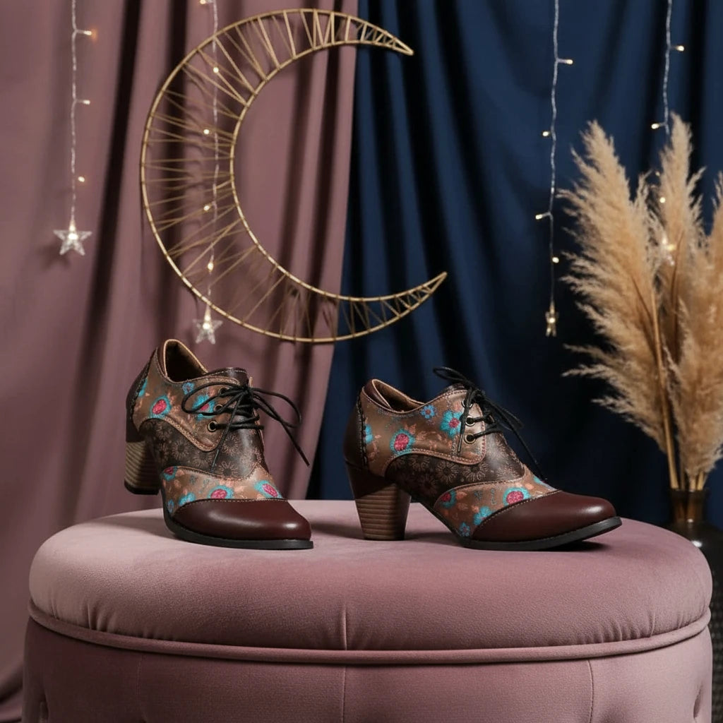 Point Toe Block Heels Ankle Boots - Velvet Stardust Co.