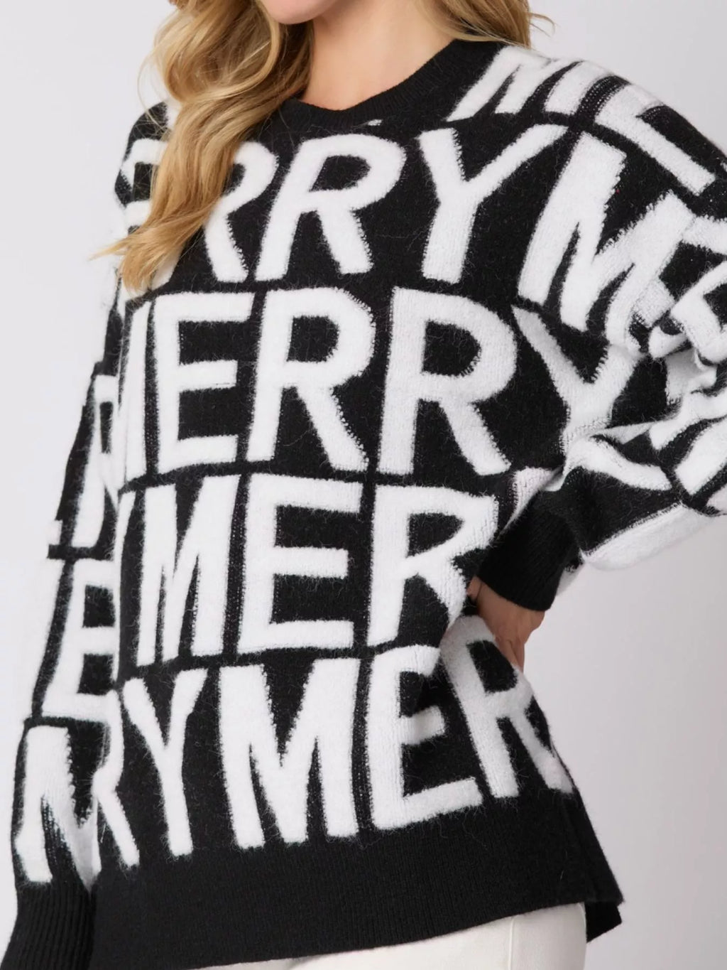 Christmas Merry Festive Holiday Sweater - Velvet Stardust Co.