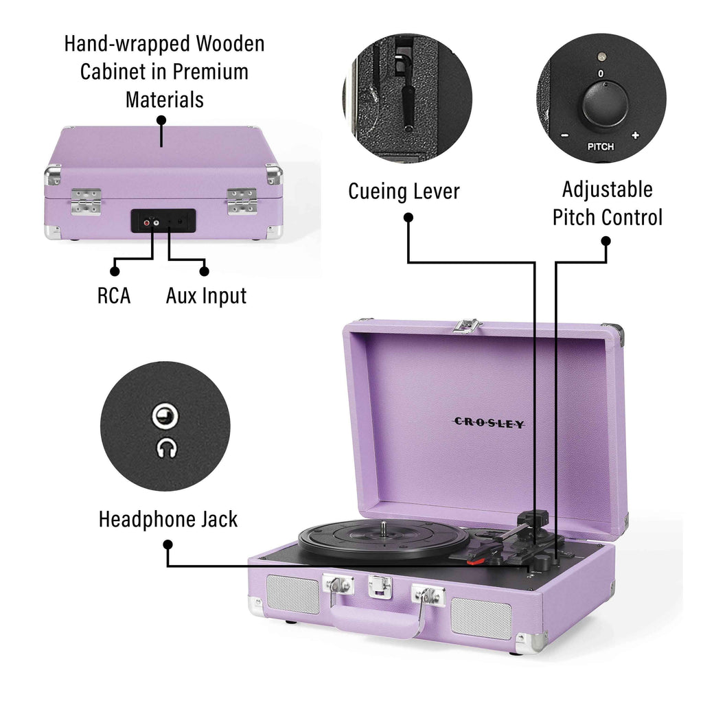 Crosley Cruiser Premier Vinyl Record Player with Speakers & Bluetooth
🎧 Vintage soul. Modern sound