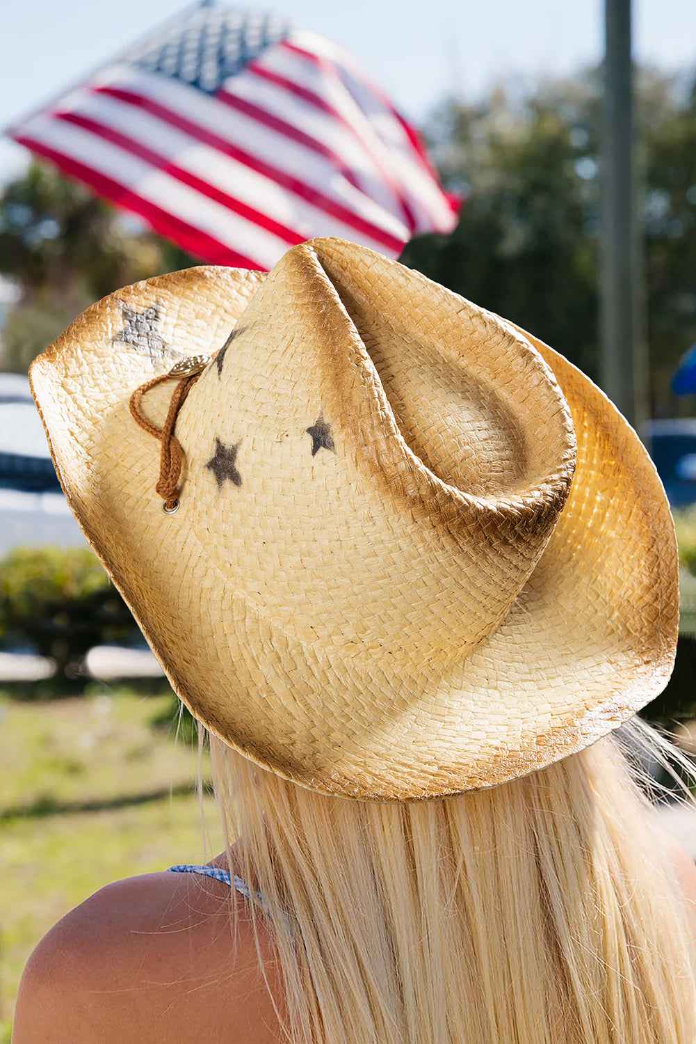 Khaki Wide Brim Cowboy Hat - Velvet Stardust Co.