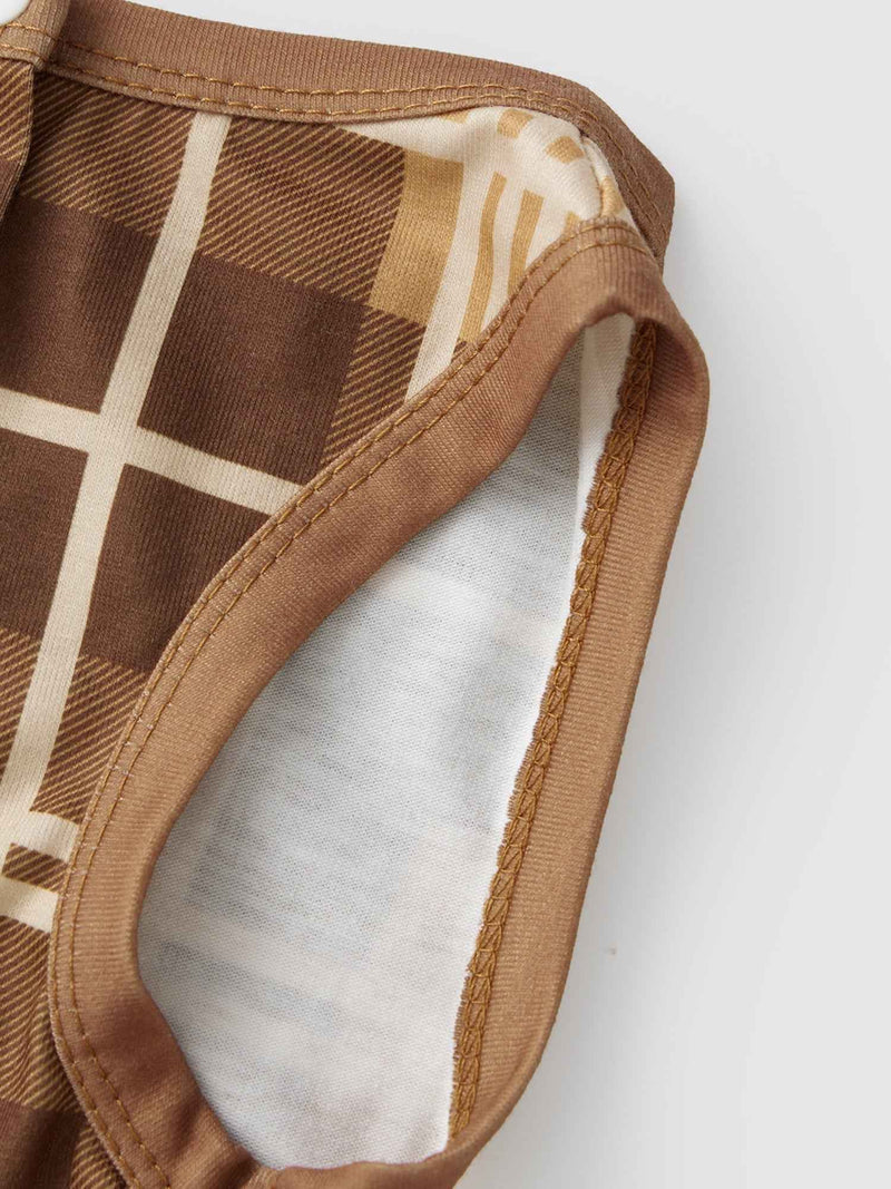 Jaweiwi Family Matching Christmas Pajama Set – Cozy Reindeer Plaid Sleepwear for the Holidays