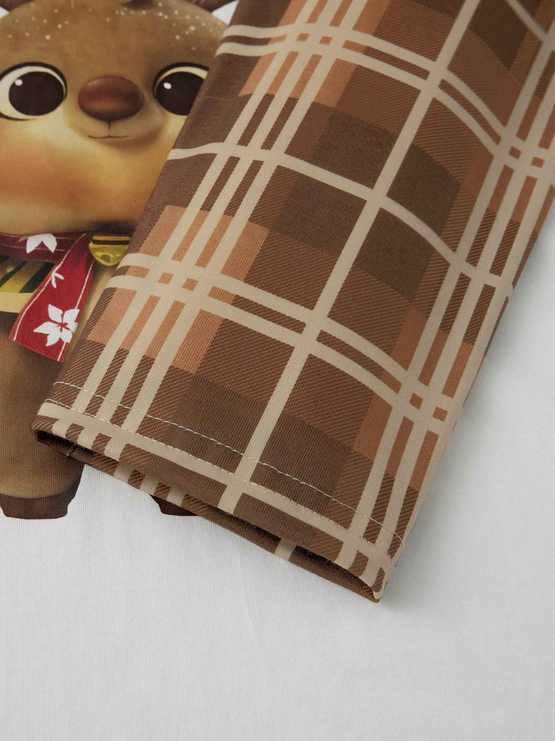 Jaweiwi Family Matching Christmas Pajama Set – Cozy Reindeer Plaid Sleepwear for the Holidays