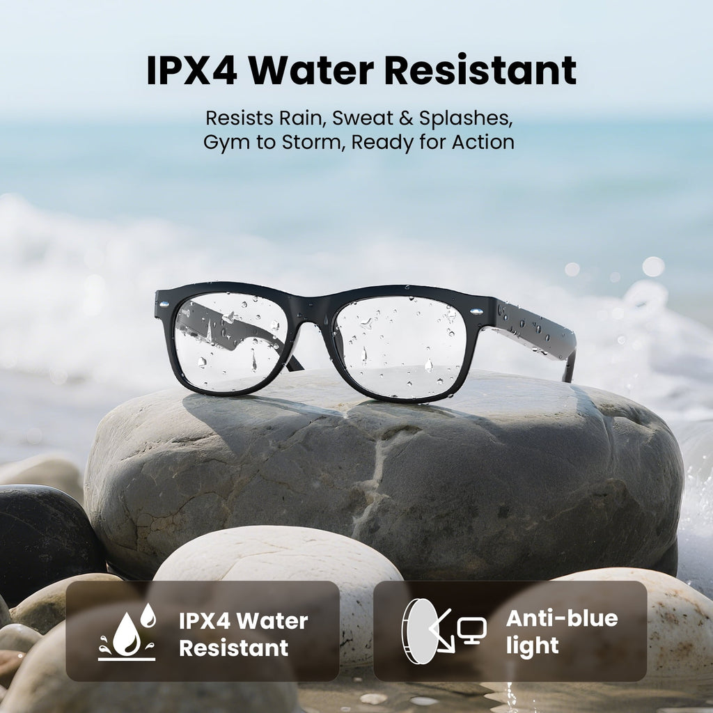 Classic Shiny Black – weariQ Bluetooth Smart Glasses