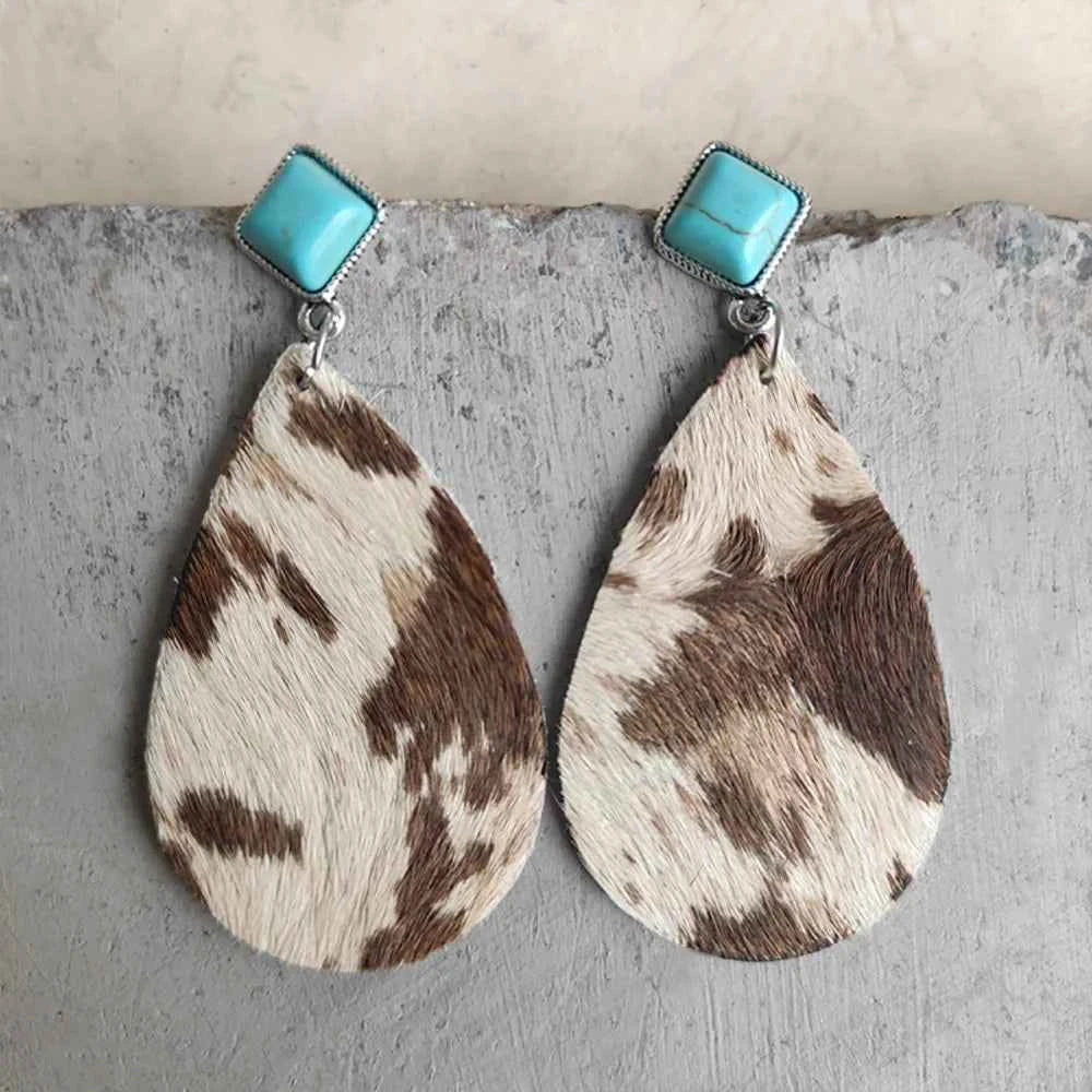 Turquoise Teardrop Earrings - Velvet Stardust Co. - Velvet Stardust Co.