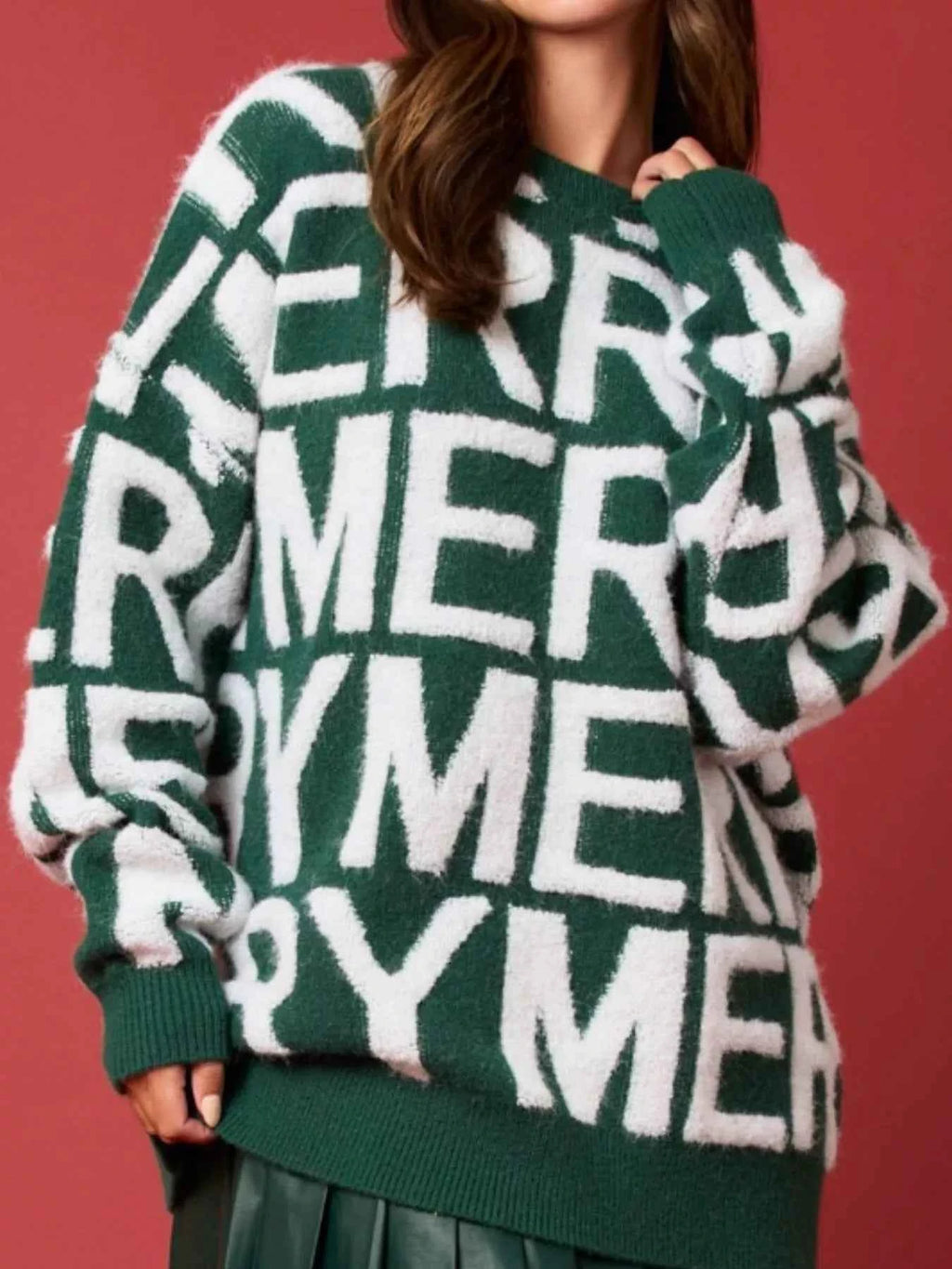 Christmas Merry Festive Holiday Sweater - Velvet Stardust Co.