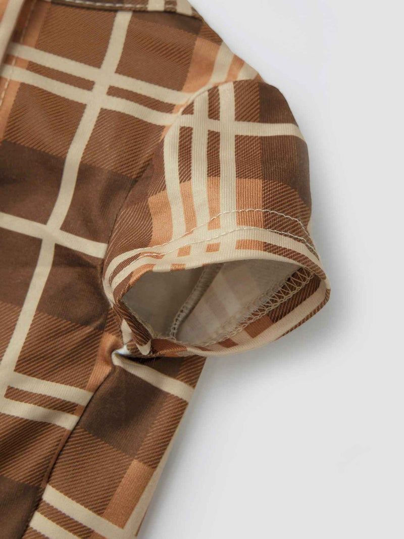 Jaweiwi Family Matching Christmas Pajama Set – Cozy Reindeer Plaid Sleepwear for the Holidays