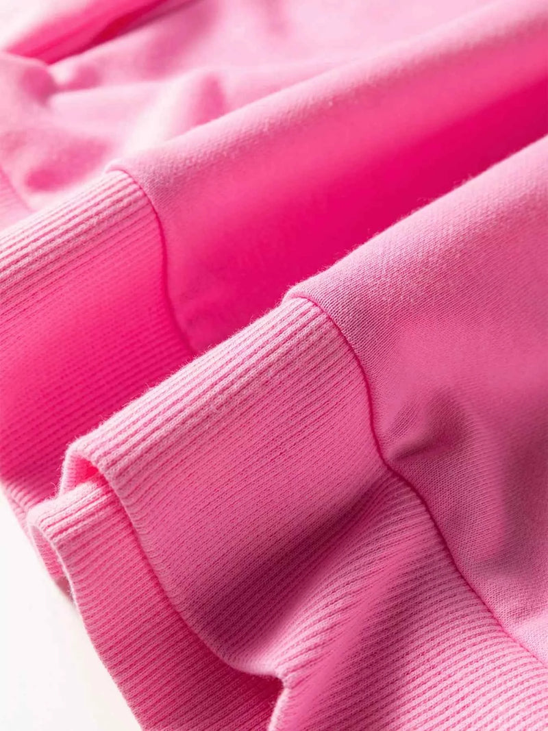 Bow Embroidered Sweatshirt and Shorts Set