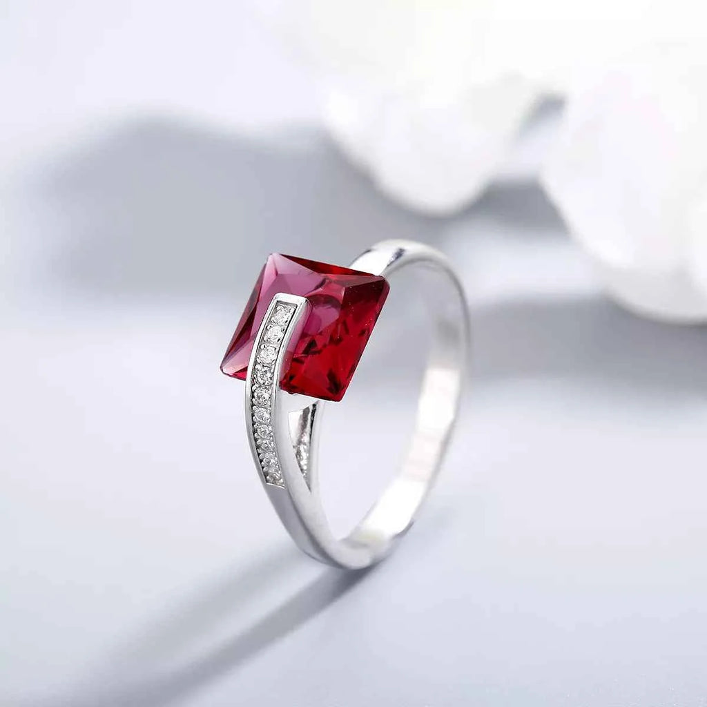 925 Sterling Silver Square Ring