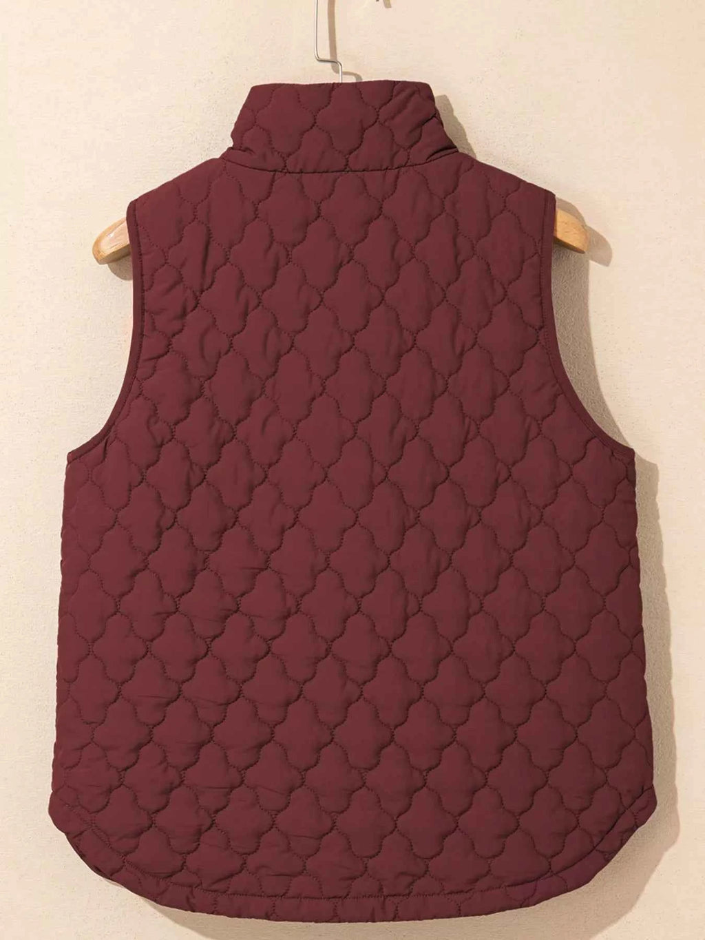 Quilted Snap Down Zip Up Vest Coat - Velvet Stardust Co.