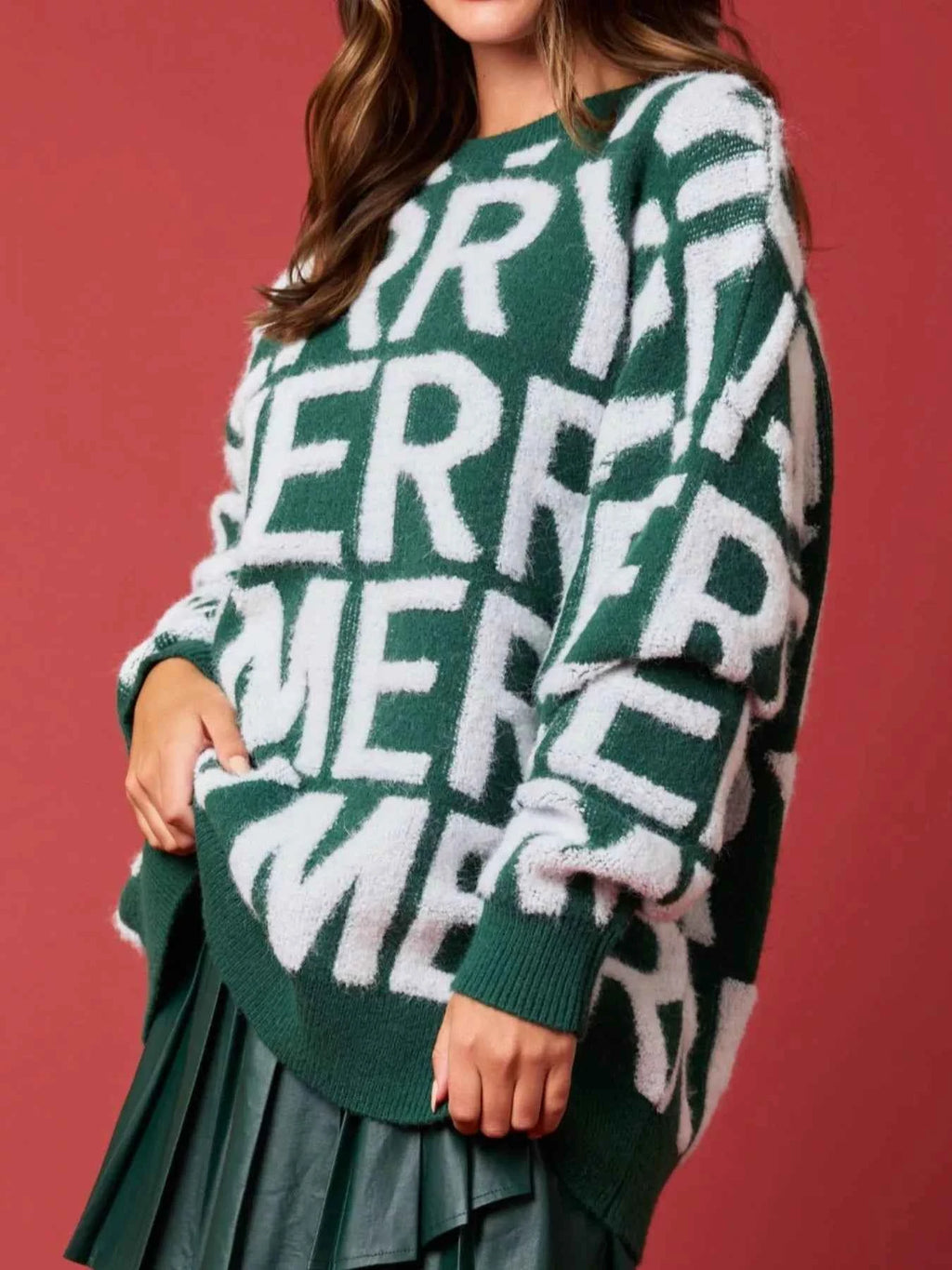 Christmas Merry Festive Holiday Sweater - Velvet Stardust Co.