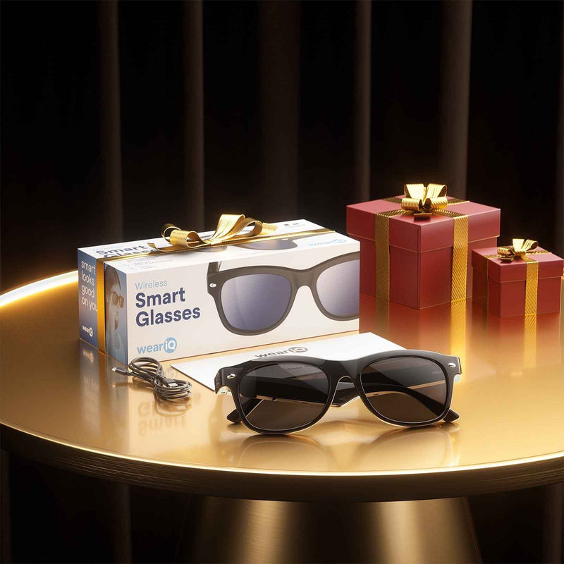 Classic Shiny Black – weariQ Bluetooth Smart Glasses