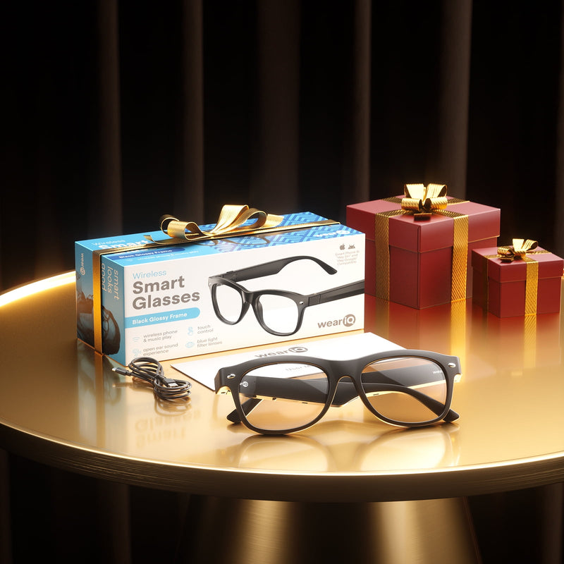 Classic Shiny Black – weariQ Bluetooth Smart Glasses