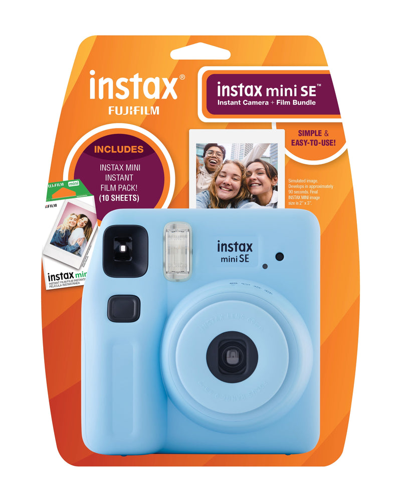 Fujifilm Instax Mini SE Instant Camera + 10-Pack Film – Pink Edition
