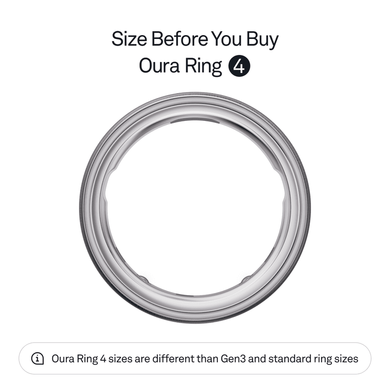 Oura Ring 4 – Smart Titanium Wellness Ring for Sleep, Fitness & Heart Tracking (8-Day Battery)