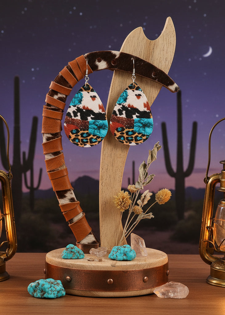 Teardrop Alloy Earrings