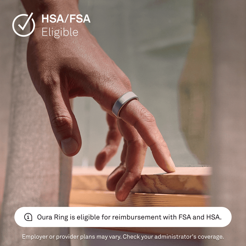 Oura Ring 4 – Smart Titanium Wellness Ring for Sleep, Fitness & Heart Tracking (8-Day Battery)