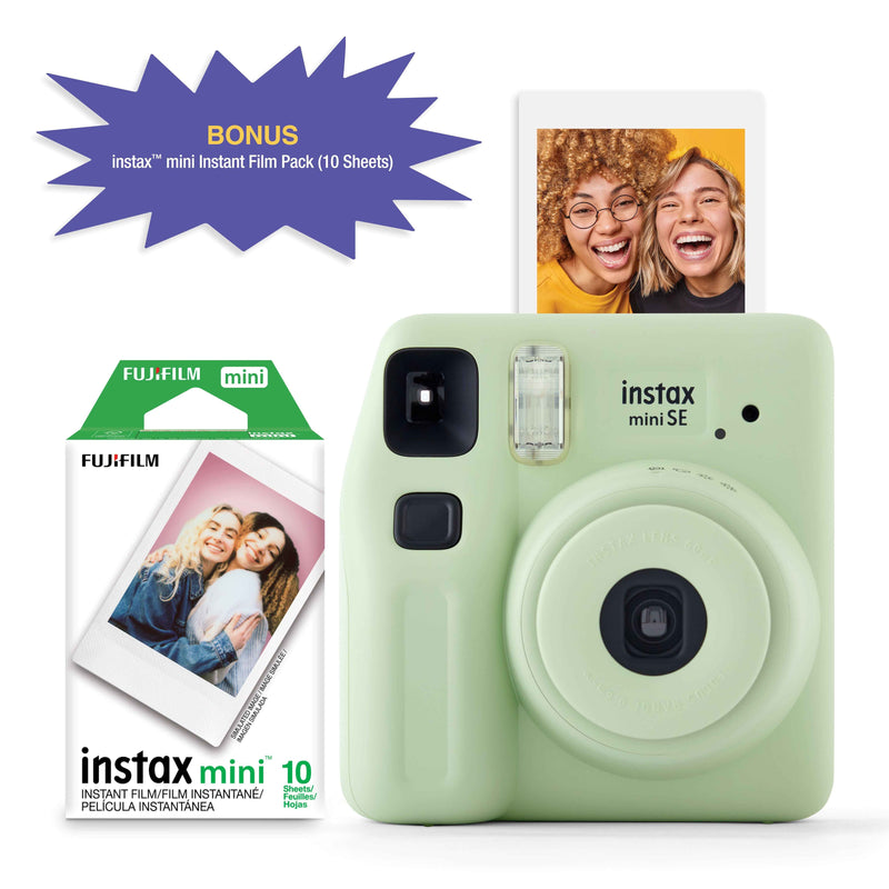 Fujifilm Instax Mini SE Instant Camera + 10-Pack Film – Pink Edition