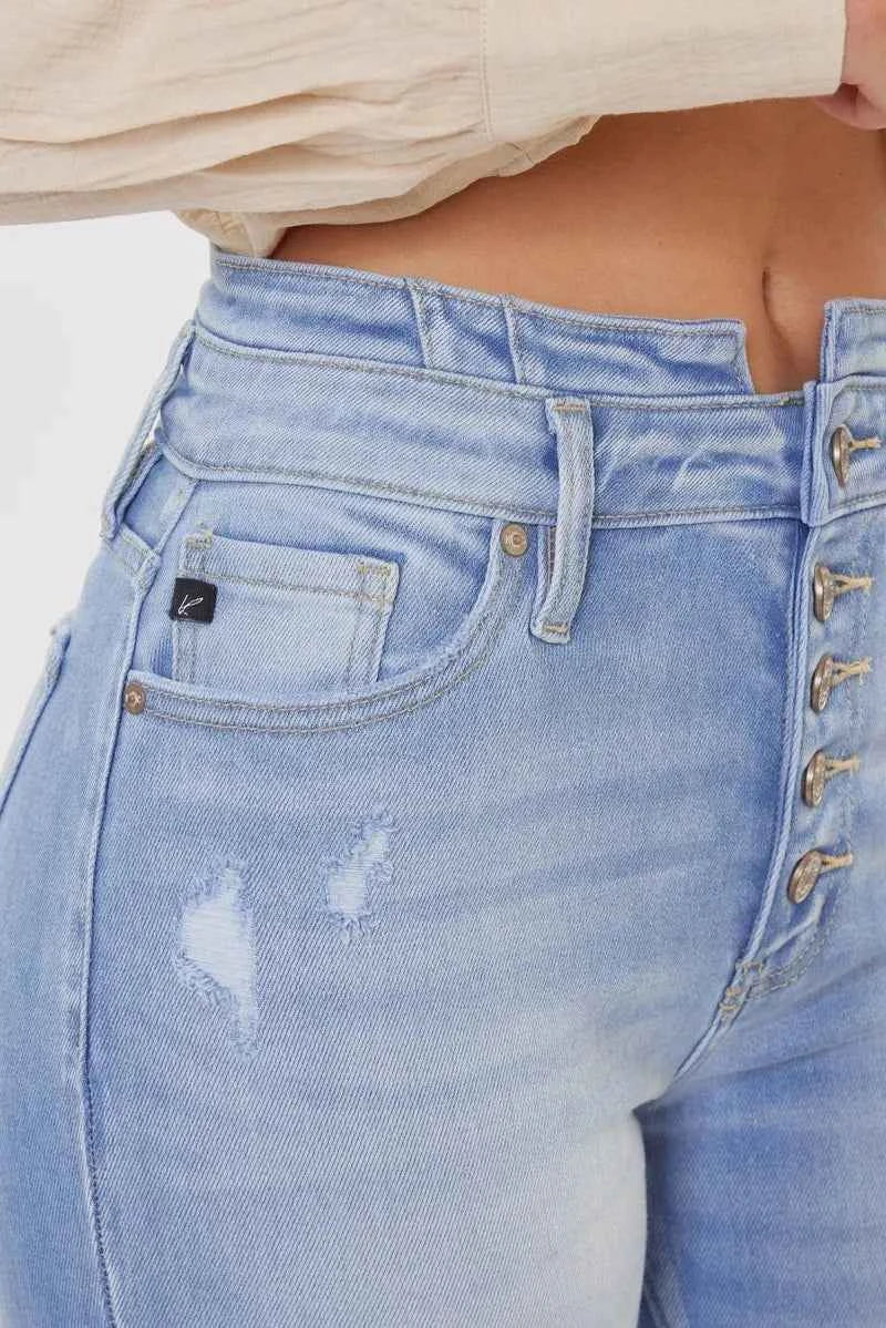 Kancan Curvy High Rise Flare Jeans - Velvet Stardust Co. - Velvet Stardust Co.